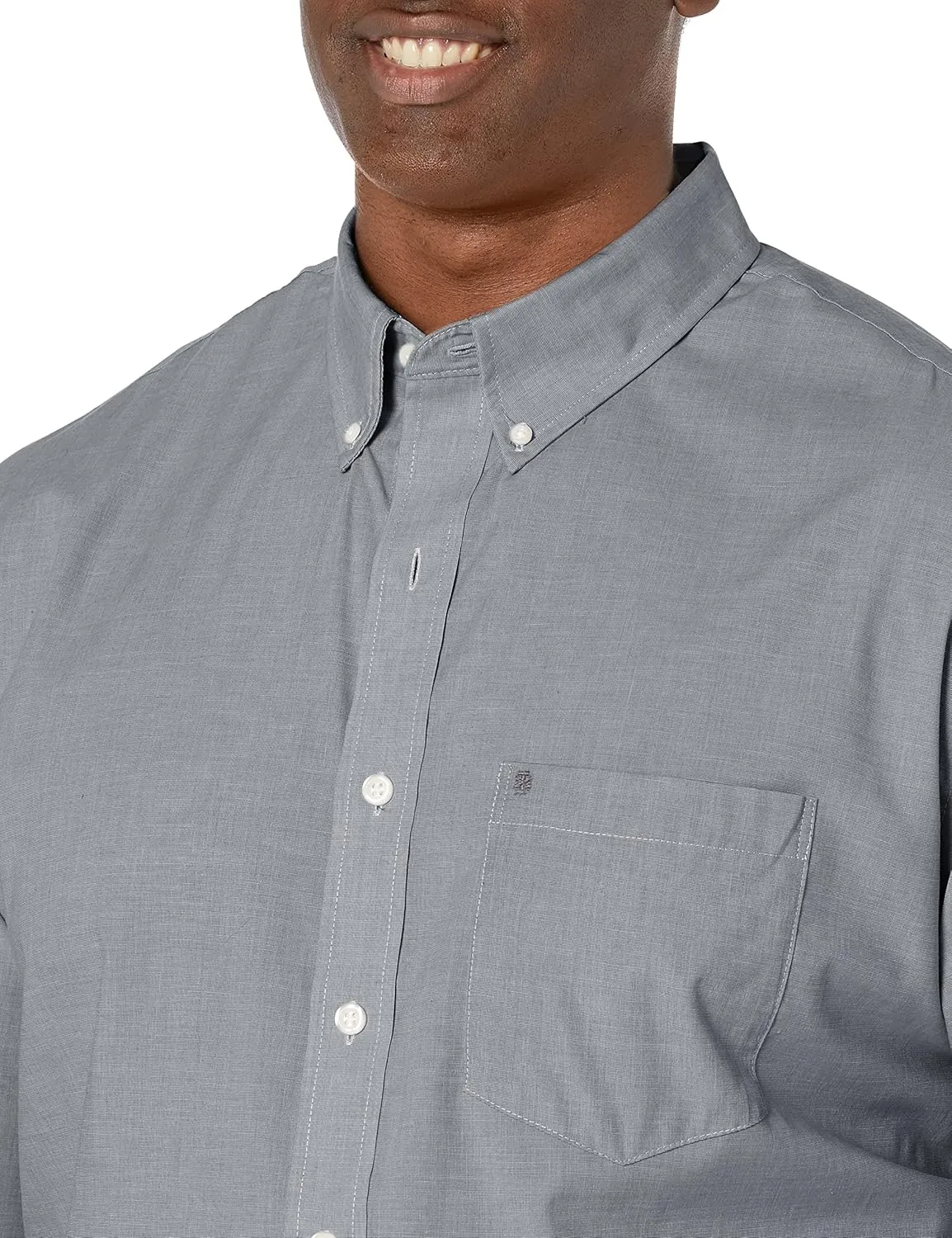 IZOD Men’s Performance Comfort Long Sleeve Solid Button Down Shirt
