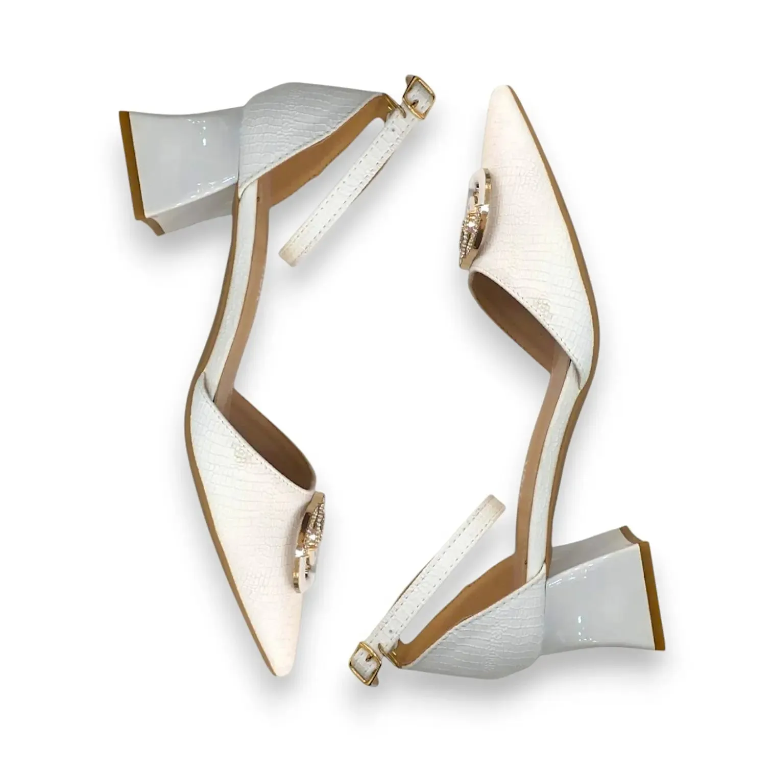 Magic Stick Pointed Toe Ankle Strap Heels