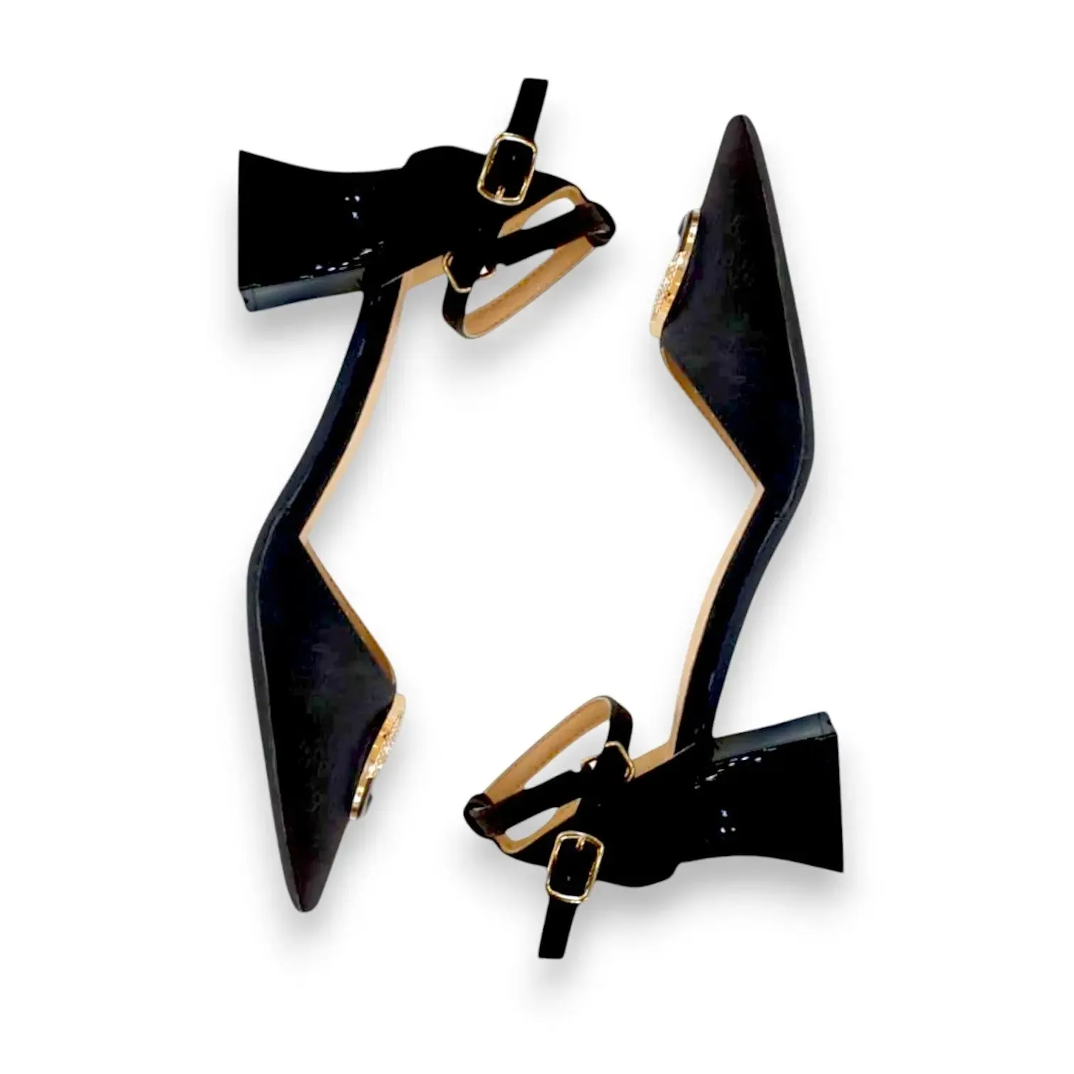 Magic Stick Pointed Toe Ankle Strap Heels