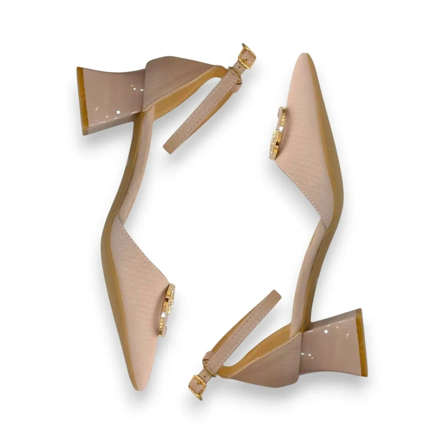 Magic Stick Pointed Toe Ankle Strap Heels