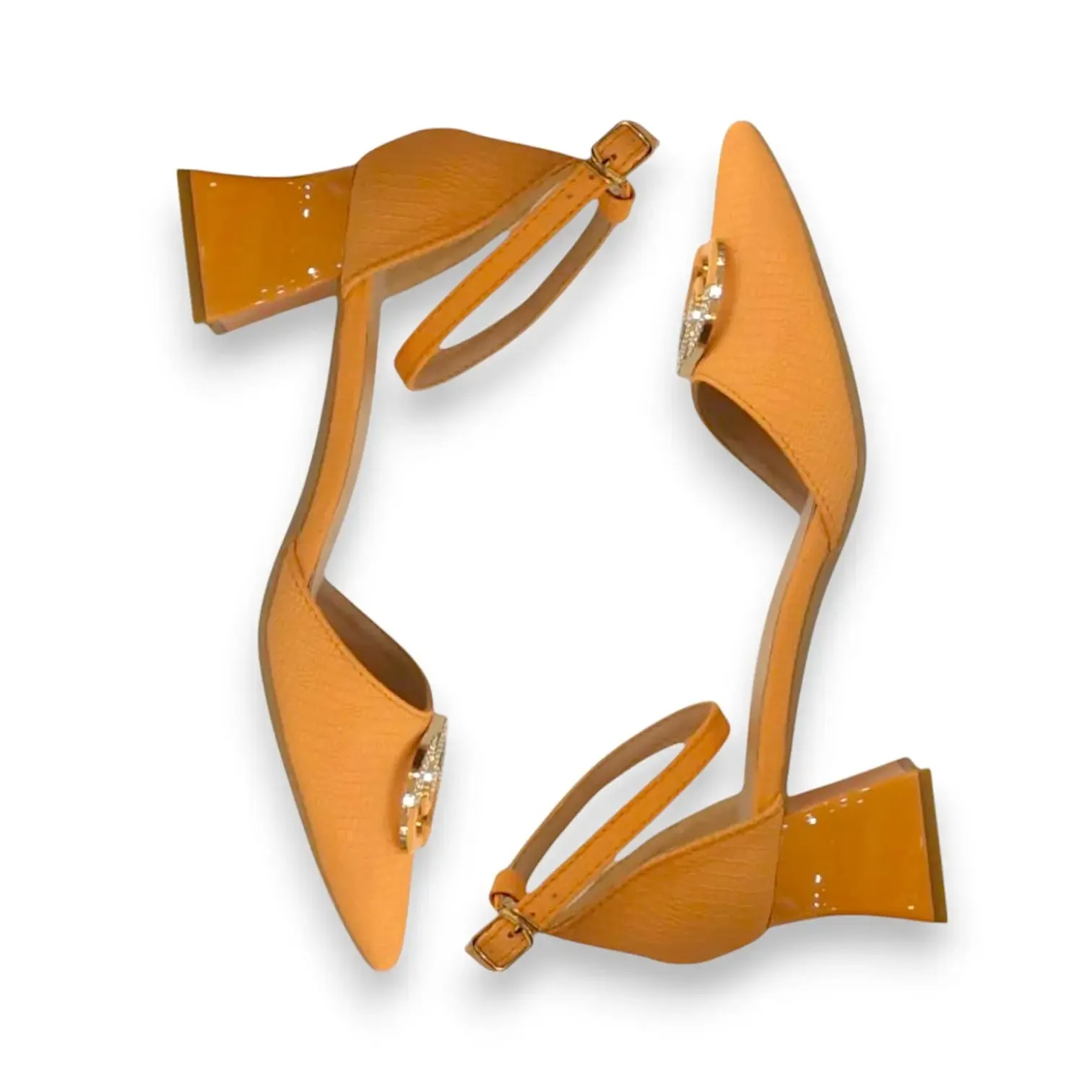 Magic Stick Pointed Toe Ankle Strap Heels