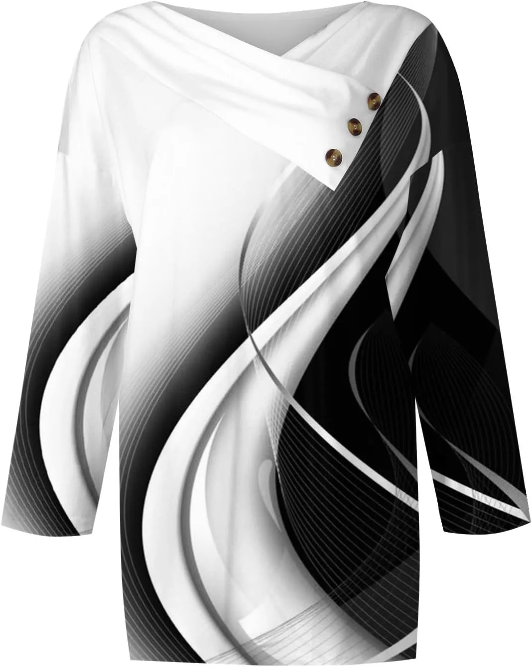 Summers Full Sleeve Trendy Shirts Ladie's Club Plus Size Thin Comfort Top Ladies Stretchy Ruffle Striped
