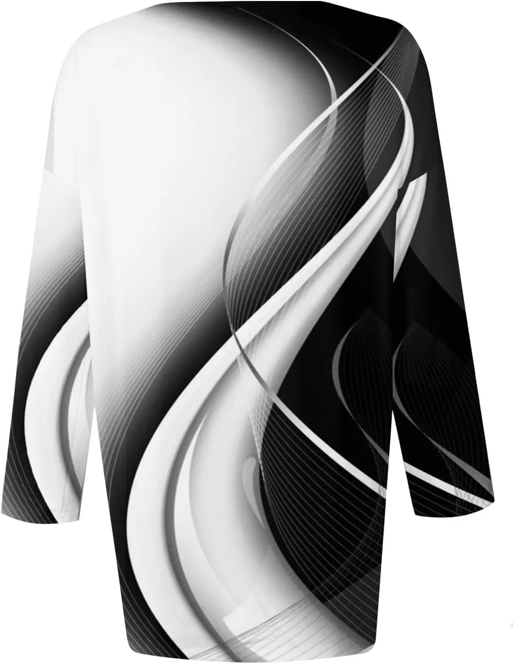 Summers Full Sleeve Trendy Shirts Ladie's Club Plus Size Thin Comfort Top Ladies Stretchy Ruffle Striped