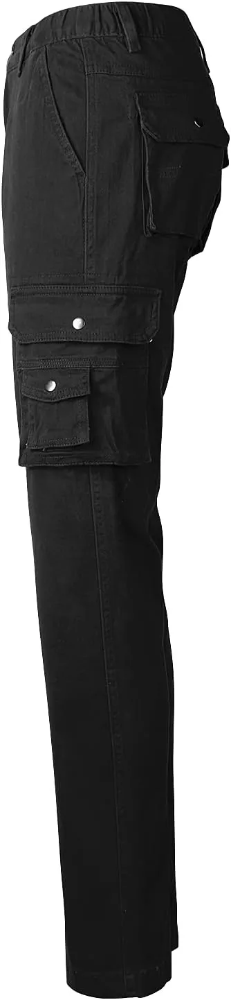 Womens Cargo Pants with Pockets Outdoor Casual Ripstop Camo Tactical Combat Work Pants