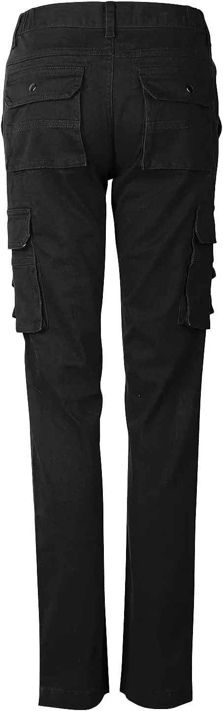 Womens Cargo Pants with Pockets Outdoor Casual Ripstop Camo Tactical Combat Work Pants