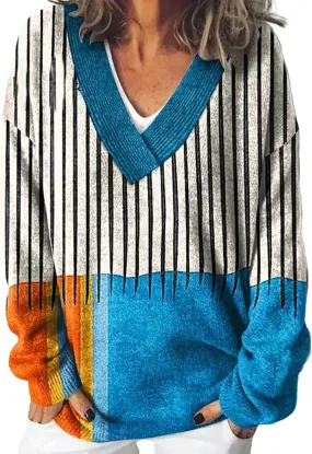 Women's Long Sleeve V Neck Cable Knit Sweater Plus Size Jumper 2025 Spring Pullover Ladies Dressya Casual Outfits