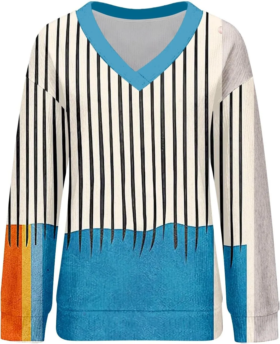 Women's Long Sleeve V Neck Cable Knit Sweater Plus Size Jumper 2025 Spring Pullover Ladies Dressya Casual Outfits